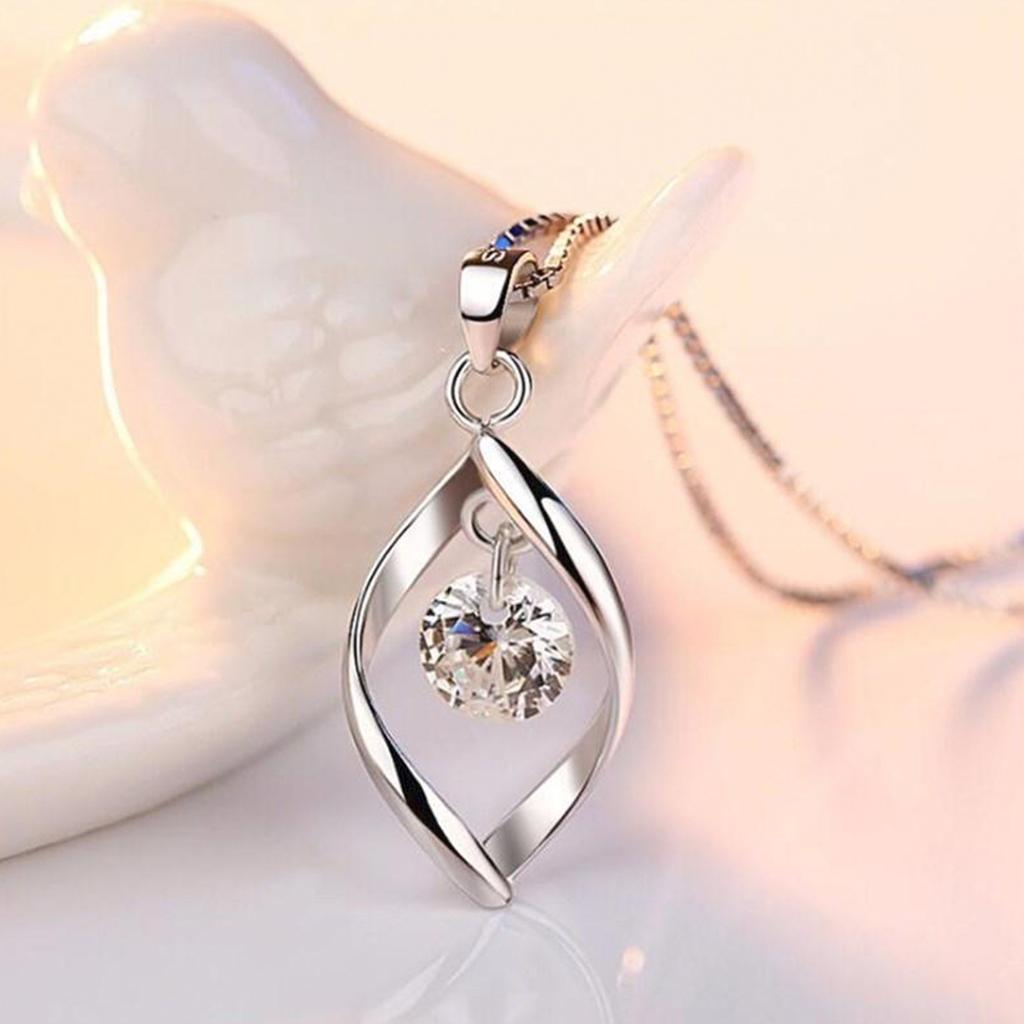 1pcs Necklace + 2pcs Earrings Twisting Diamond Earrings  Girl Jewelry