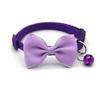 Cat Collar Solid Color Bowknot Puppy Chihuahua Collars with Bell Adjustable Safety Buckle Cats Bow Tie Pets Accessories