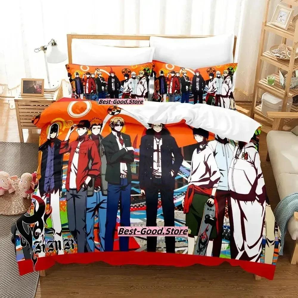 Anime K project Mikoto Suoh No Blod! No Bone! No Ash! Beding Set Printed With Pilowcase Bed Soft Duvet Cover Quen Super King-Sized Dimensionsd