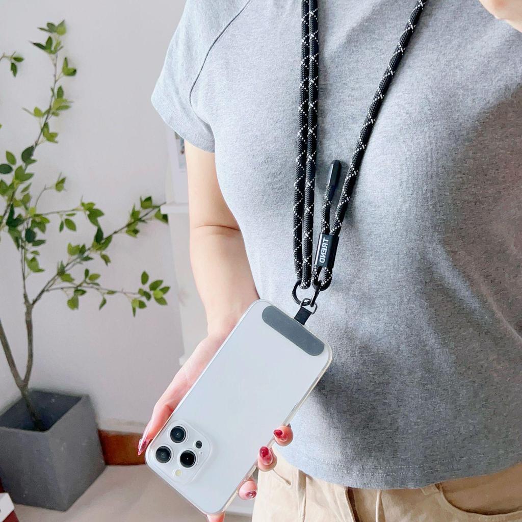 Versatile Adjustable Crossbody Phone & Camera Lanyard - Woven Anti-Lost Strap for Outdoor Sports.