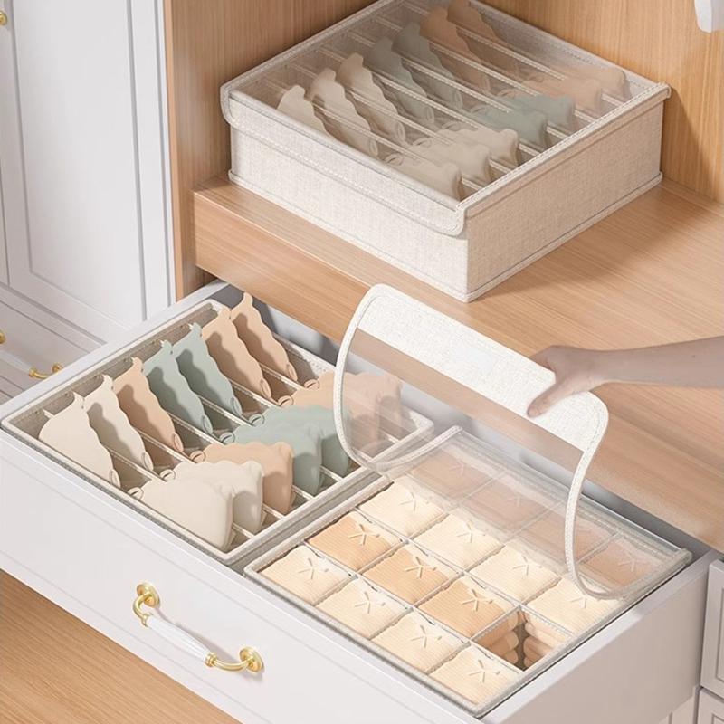 Stohovatelné organizéry na spodní prádlo, úložný box na ponožky, skládací taška na podprsenky, skříňka na oblečení, džíny, kalhoty, zásuvkový organizér, úložný box
