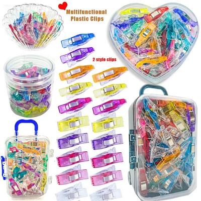 Valigia Creativa Imballaggio Forte Giunzione Plastica Cucito Clip Posizionamento Bordo Cucito Clip Clip da Ufficio Clip Fissaggio Bordo