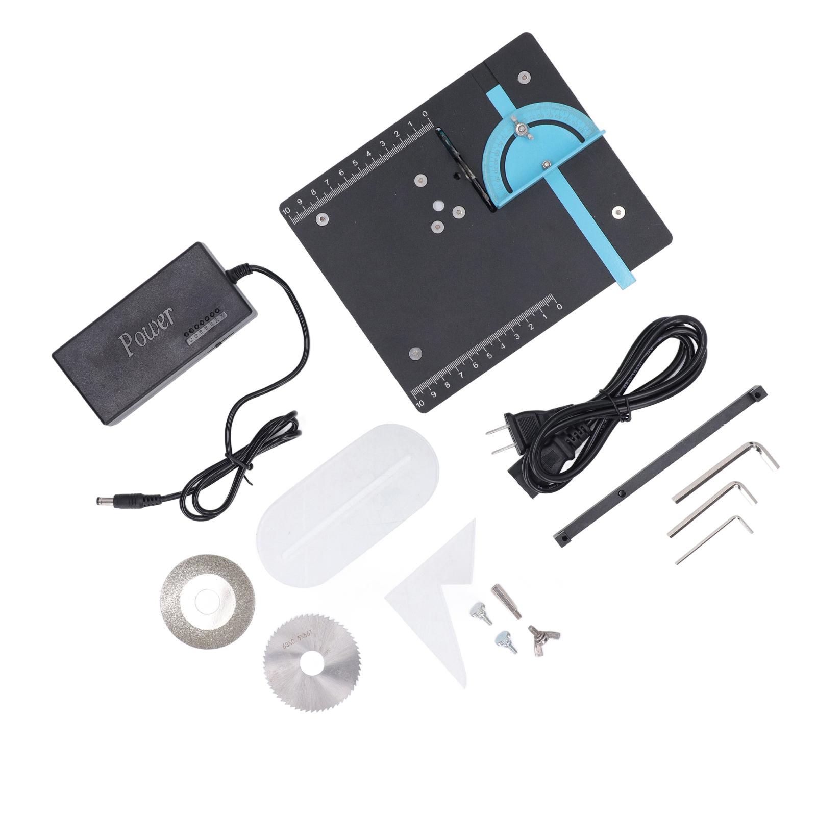 

Настольная пила 96 Вт 4000 об/мин Высокая сила резания Низкий уровень шума Регулировка скорости Мини Настольная пила Машина