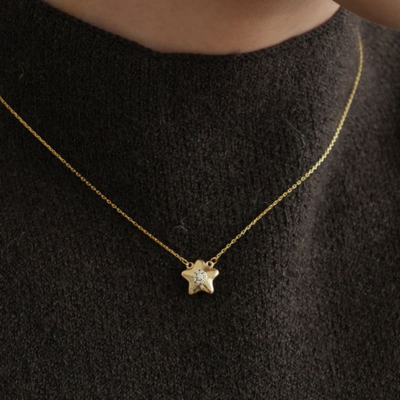 TORTOISE [Silver925] Lobo Star Halo Necklace (#silver#gold)