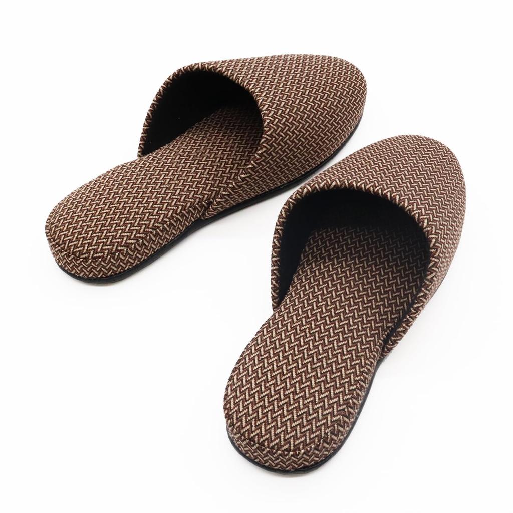Okamura Shichisho Neo Colche Medium Made in Japanese Komon Perfect for Japan Slippers, Brown, Japan, brdj24900br, Pattern, Guests, Gift,