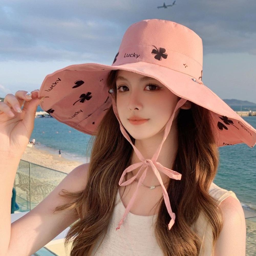 Anti-UV Visor Cap Anti-Sun Beach Hat New Bucket Hat Summer