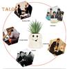 Ghost Planter Ceramic Cute Ghost Flowerpot Halloween Ghost Pot with Funny Expressions Gift for Succulent Lovers
