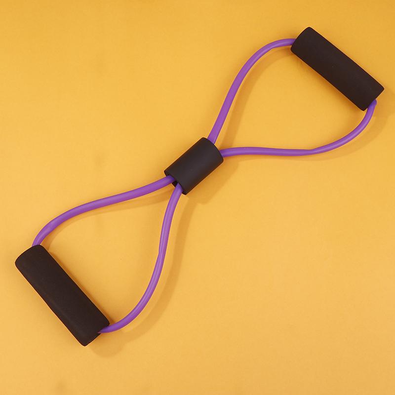 

1 шт. Фитнес 8-образная эластичная лента для йоги, резинка для сопротивления, резиновые ленты, фитнес-фитнес-оборудование, эспандер, тренировка, тренажерный зал, упражнения, тренировка фиолетовый