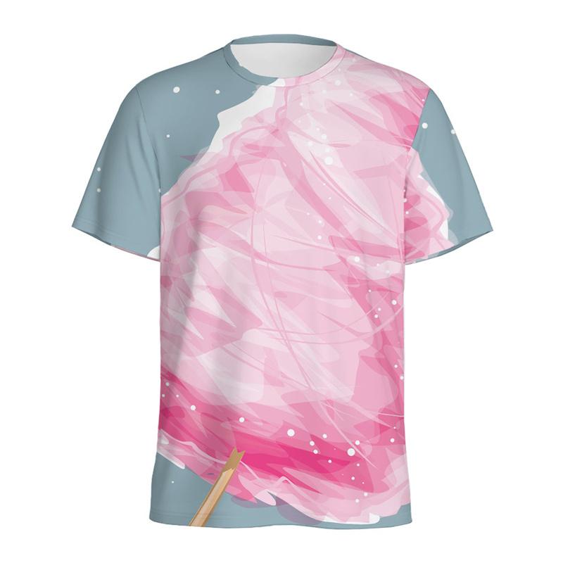 

Summer Cartoon Candy Pattern T Shirt For Kids 3D Printed Fudge Gummy T-shirt Tops Casual Short Sleeves Loose Tee Shirts 160