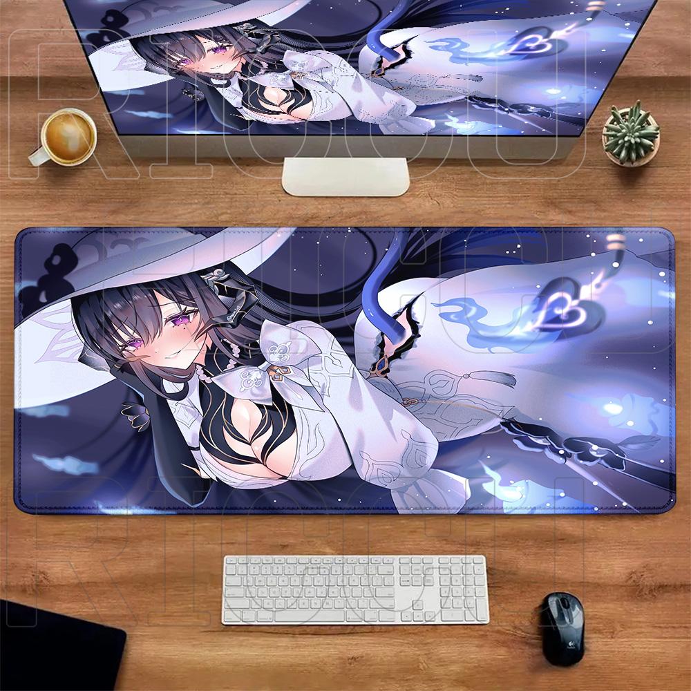 HD XXL Honkai Star Rail The Dahlia Mouse Pad Computer Laptop Non-slip Large Game LockEdge Keyboard Tablemat Anime PC Accessories