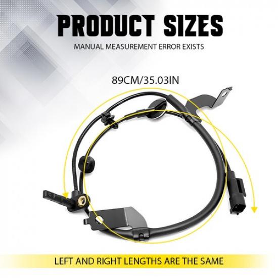 2X ABS Speed Sensor Front Left Right For 2009-20 Dodge Journey 08-14 Avenger EXV