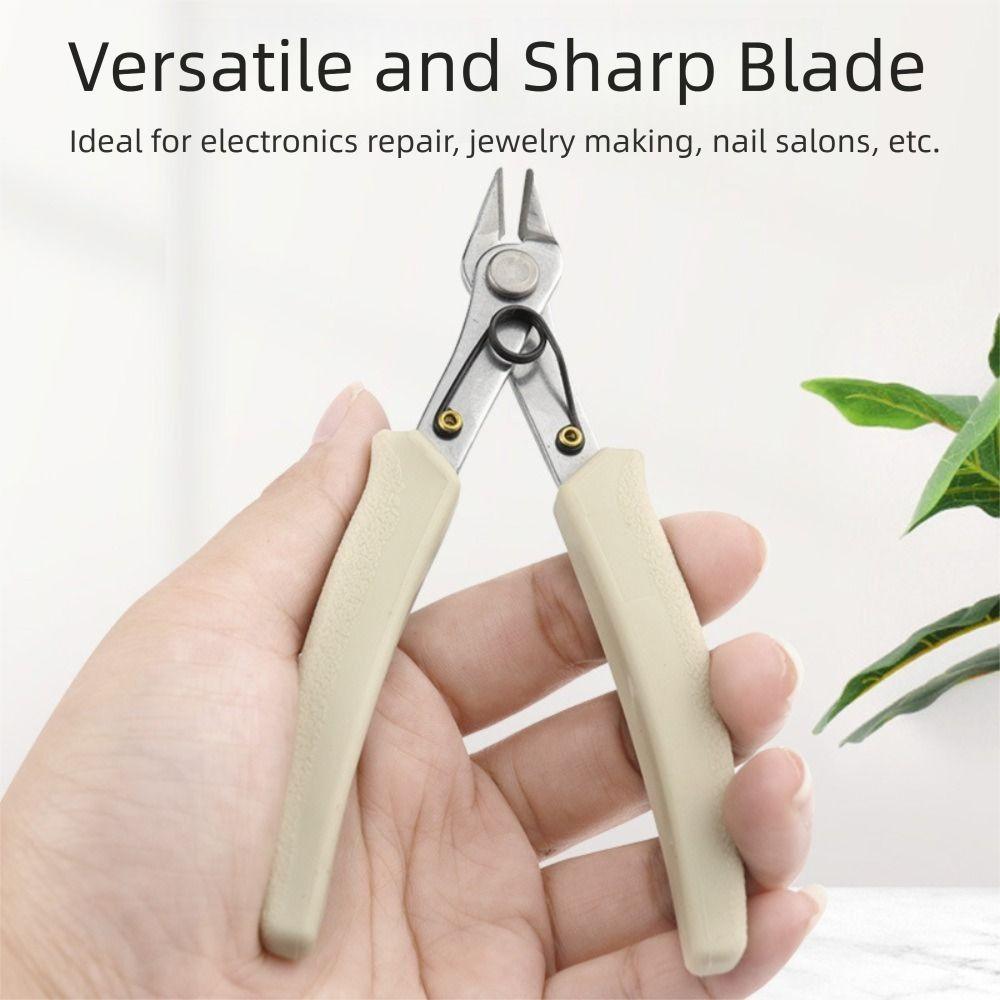 Pointed Nose Professional Nail Clipper Flat Nose Zircon Jewelry Cutting Machine  Manicure