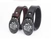 Rose-Shaped Waistband Leather Belt with Floral Pattern - Nightclub Single Loop Pants Accessory