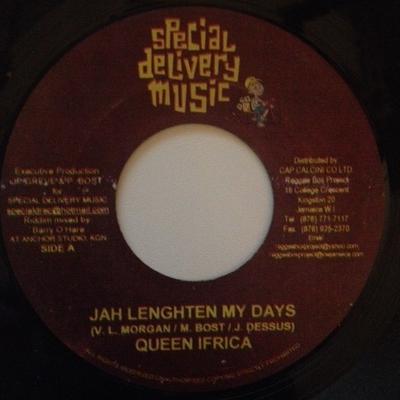 7inch Record QUEEN IFRICA / MARK WONDER - Jah Lenghten My Days / Slave NONE Special Deliver 2004 Jamaica Reggae, Ska & Dub Used