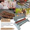Kebab Maker Snadná jednořadá mřížka Grilovací špízy Příprava kebabu Lis na opakovaně použitelný ruční BBQ kebab Forma