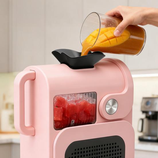 Splash Guard for Ninja Slushie Machine FS301 And FS300 Leak-Proof Spill Protection Cover Easy One-Hand Operation Plastic Accessory for Smooth Pouring