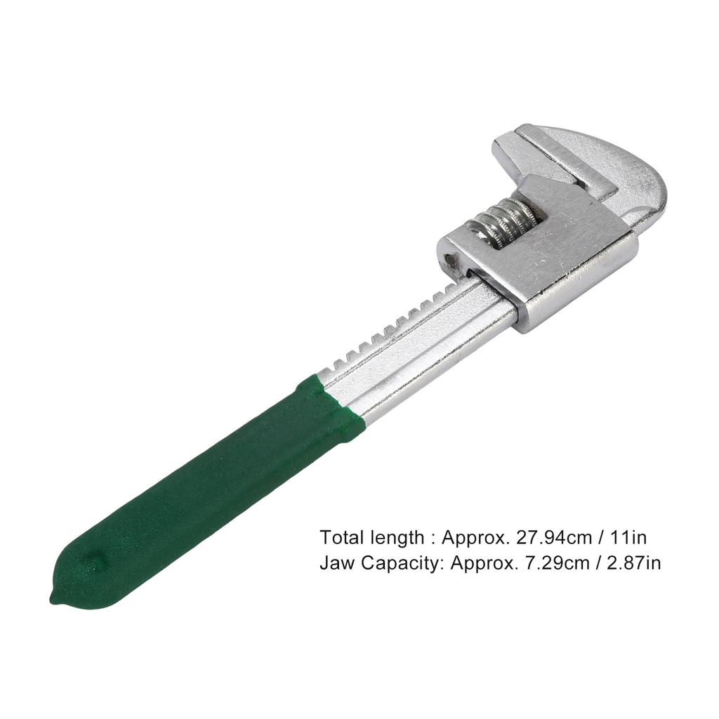 Automotive Wrench F Type 11in Multifunctional Adjustable Wide Jaw Auto Wrench for Machinery Maintenance Home Repairs