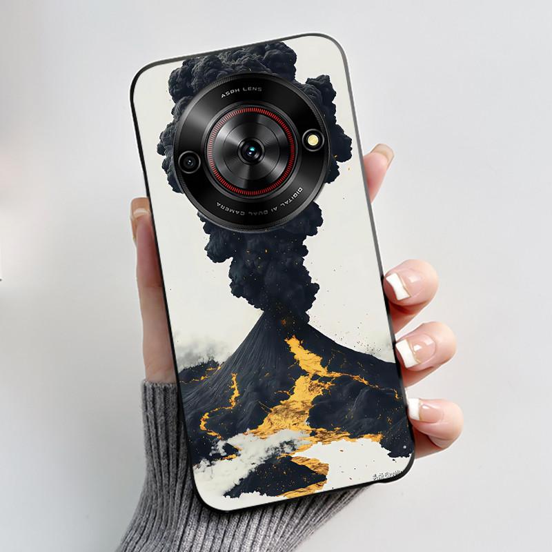 Phone Casing For ZTE Blade A75 5G Z2357N Nubia Focus 5G Case Luxury Dragon Cute Cool Boys Girls Black Soft TPU Back Shell Cover