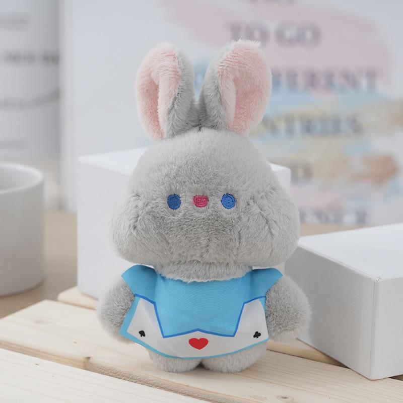 Charming Rabbit Plush Keychain Cute Bunny Stuffed Animal Bag Accessory