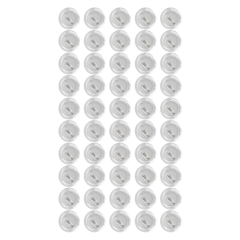 50PCS 3.8in Acrylic Badge Clear Picture Photo Button Pins for Craft Supplies School Projects