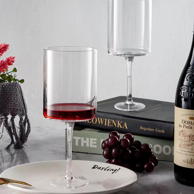 14Oz Champagne Glass Cocktail Cup Champagne Glass Red Wine Glass Plastic Cup Detachable Threaded High Footed Cup Beverage Cup