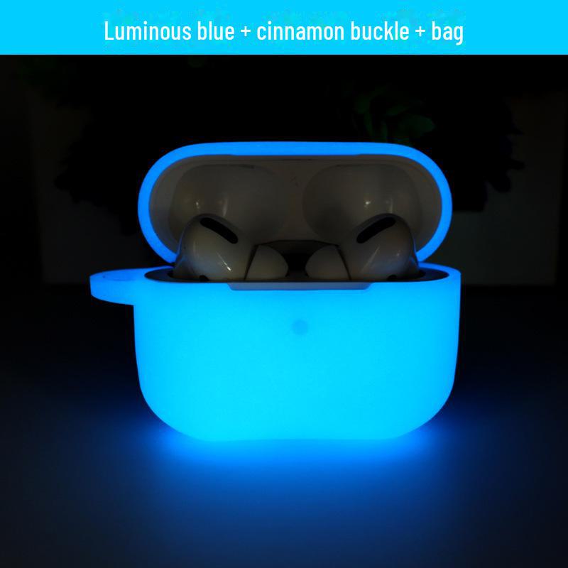 

Светящийся мягкий защитный чехол для AirPods Pro - чехол для наушников Apple Anti-Fall AirPods Pro синий