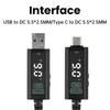 USB Adjustable Boost Converter DC 5-10V To DC 5-20V Step-up Converter Fast Charging Cable for Router Laptop Desk Lamp