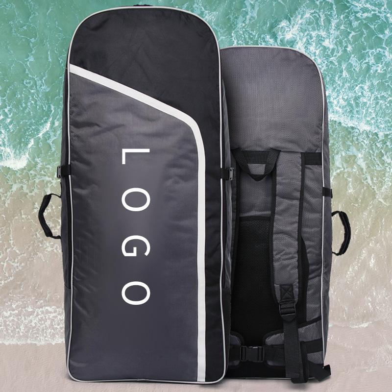 

Large Waterproof Paddleboard & Camping Gear Backpack 128L черный серый