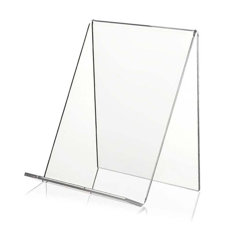 5 Pieces Clear Tablet Holder Acrylic Stands for Displaying Paintings Books Music Sheets Notebooks Artworks CDs