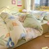 3/4pcs/set 100% Cotton Floral Pattern Duvet Cover Set with Pillowcase Sheet Home Twin Single Queen Size Boys Girls Bedding Sets