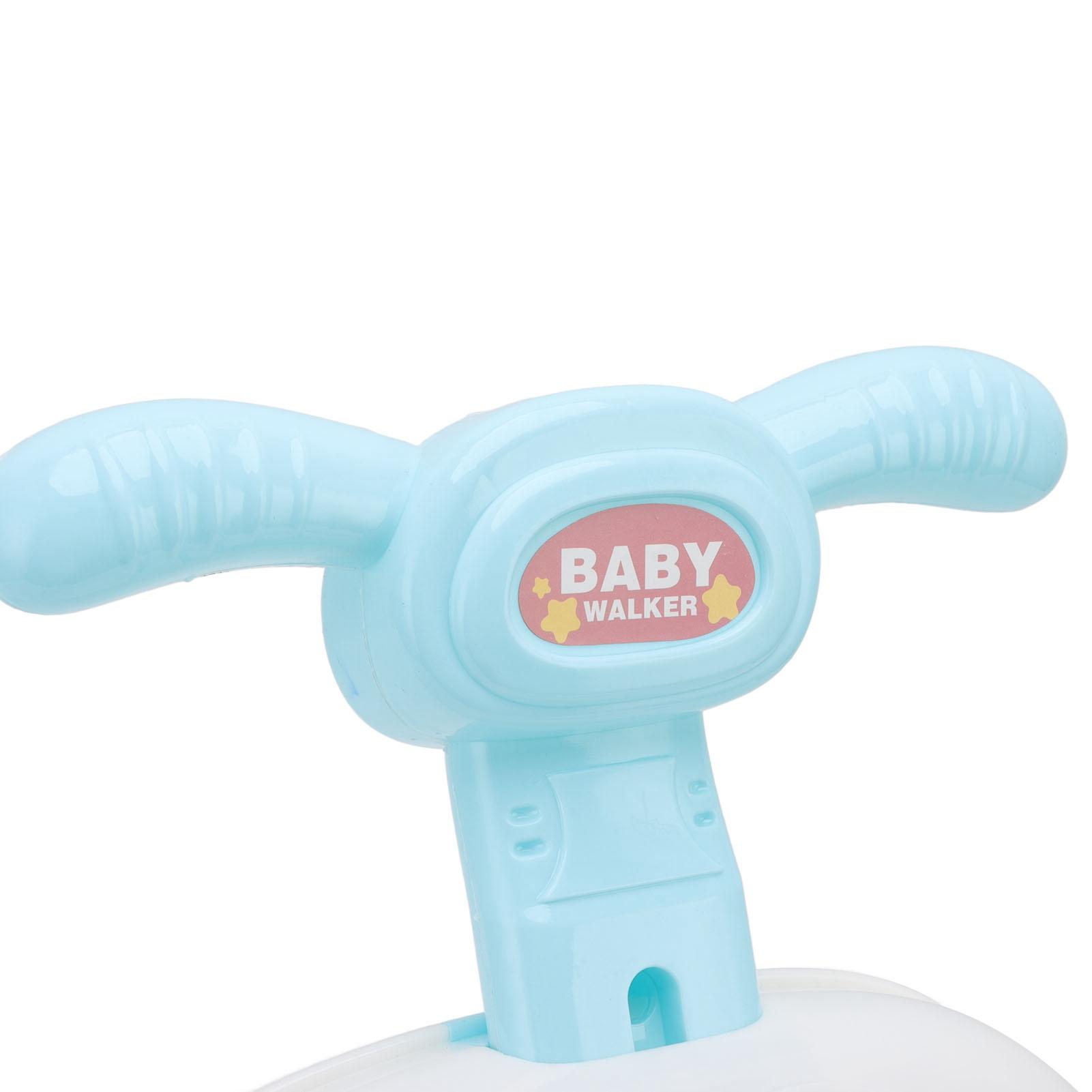 Baby Push Walker Ergonomic Design Nonslip Handle Triangular Structure Safe Plastic Baby Walking Toy