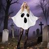White Hooded Cape, Adult Ghost Outfit, Horror Soft Fabric, Easy To Durable For Long-Term Use. For Halloween, And
