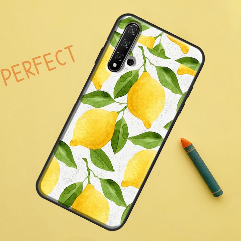Lemon Fruit For Huawei Nova Y91 Y70 Y72 Y73 Y60 Y90 Y61 8i 7i 11i 12i 12s 9 10 SE P20 P30 P40 Lite Case