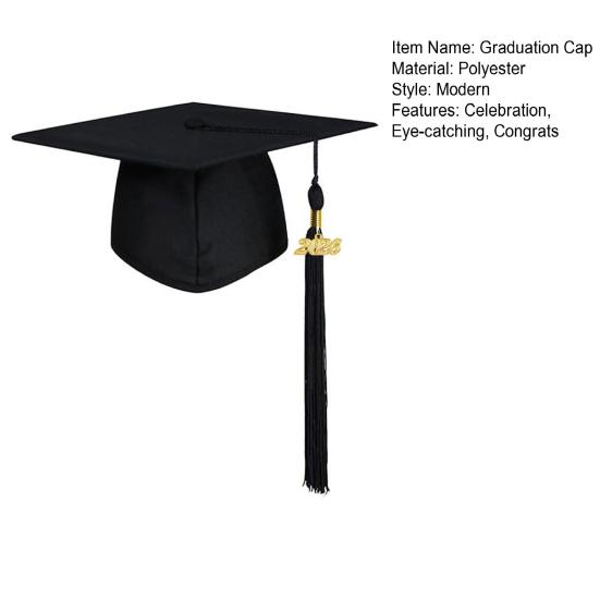 Unisex matinis baigimo kepuraitė su 2026 metų kutu žavesiu Suaugusiems Sveikinimo baigimo aksesuaras vidurinei mokyklai bakalaurui magistrui