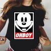 2026 New Disney Mickey Mouse TShirt Cute Harajuku Ullzang Cotton TShirt Printed TShirt Fashion Top Family ParentChild Top