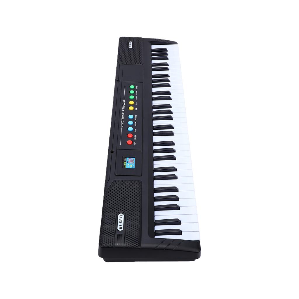 61 Key Electronic Keyboard Piano 8 Tones 16 Rhythms Recording Playback with Mic Teaching Mode Portable Music Keyboard