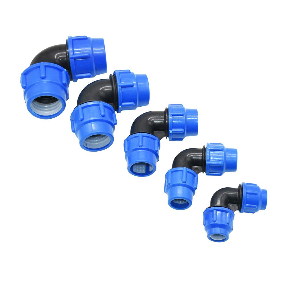 20mm/25mm/32mm/40mm/50mm PE-Rohr Schnellverbinder 90 Grad Winkel Reduzierstück Schnelle Verbindung Kunststofffittinge