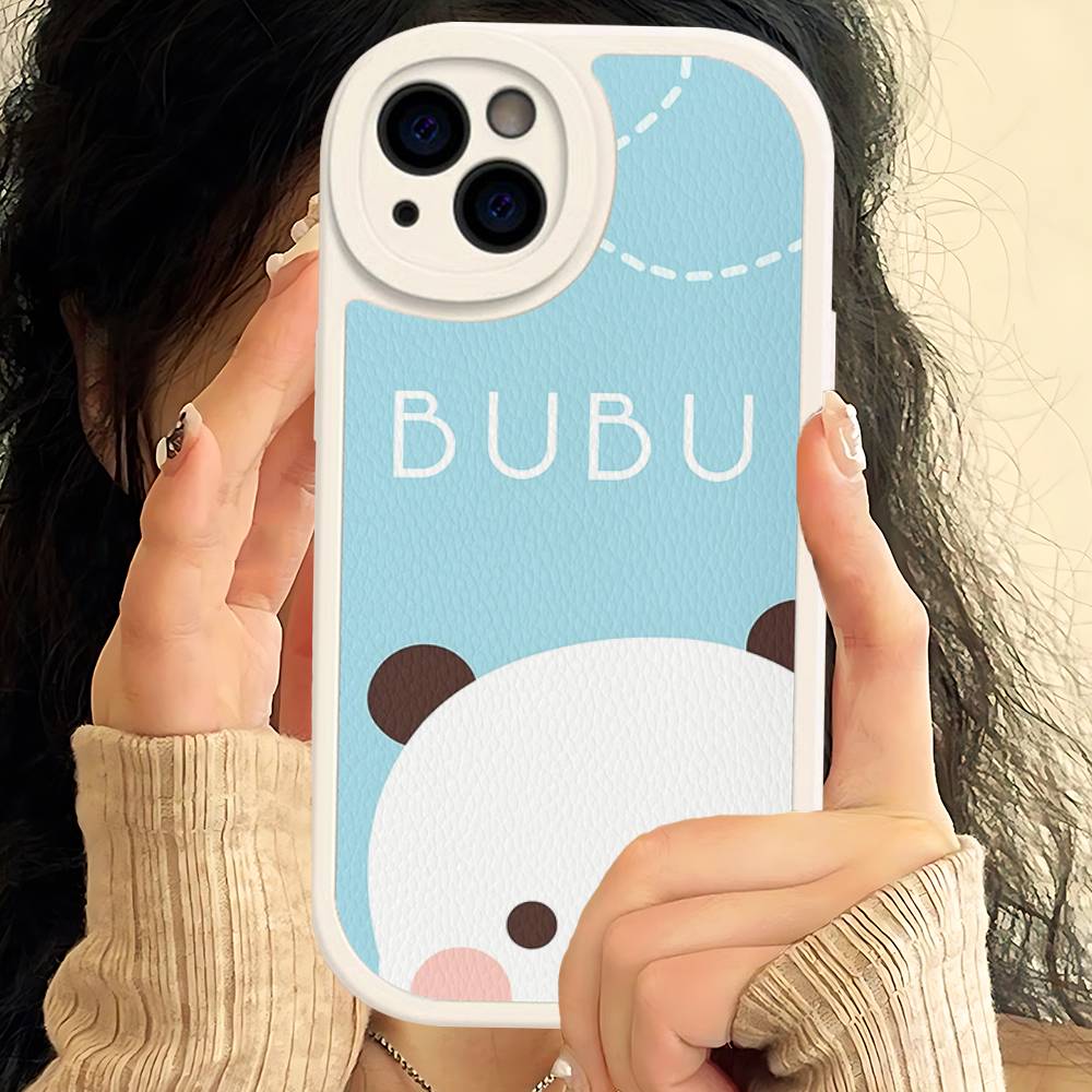 Cute Bubu Dudu Phone Case For IPhone 16 15 14 13 12 11 Pro Max Plus Shockproof Leather Cover