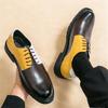 Fashion British Gentleman New Mixed Color Lace Up Oxford Shoes Luxury Designer Formal Wedding Prom Dress Homecoming Footwear