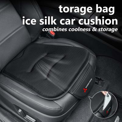 For Car Seat Breathable Ice Silk Pad Non-slip Cushion Storage Bag Mat Accessories Outlander Pajero Sport Lancer EX