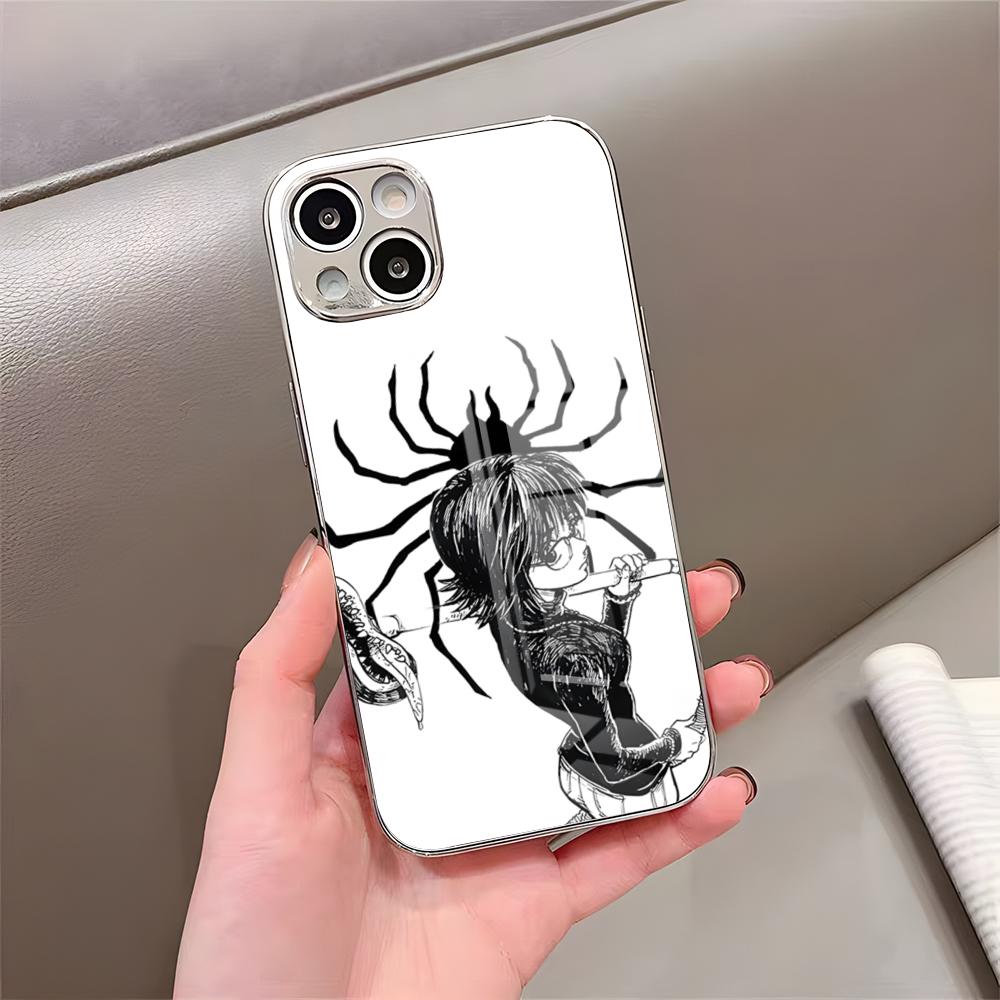 Anime HxH Shizuku Phone Case For IPhone 17 Pro Max 15 Pro 16 14 Plus 12 13 Mini 11 Pro Shockproof Electroplated Glass Cover