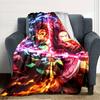 1pc Demon Slayer2 Blanket, Gift, for Men and Women, Soft Blanket, Good for Sofa Bed Couch Travel, Lightweight Flannel Blanket