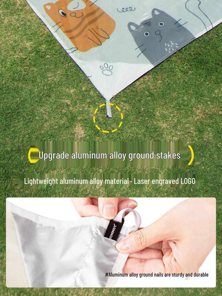 Ultraleichte tragbare wasserdichte Picknickmatte – faltbar und feuchtigkeitsbeständig für Gras und Strand