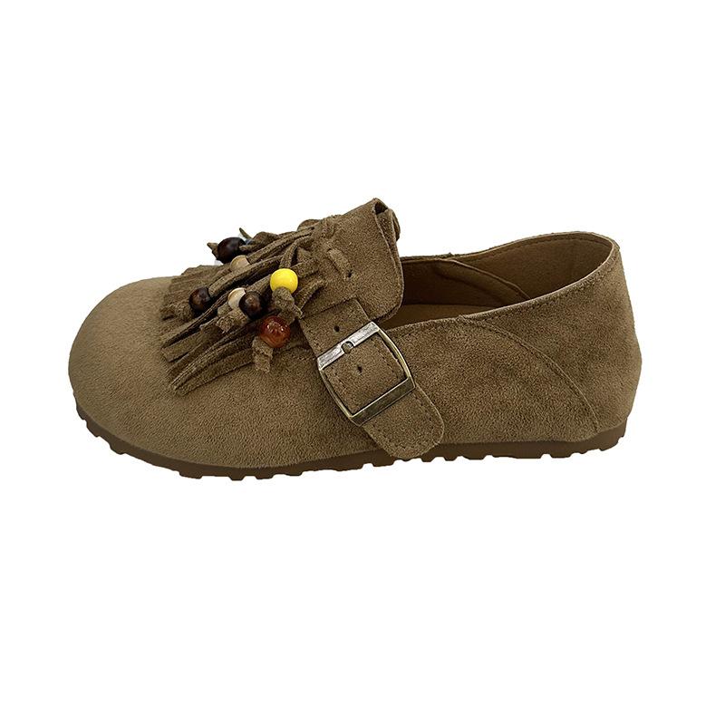 Flat Tassel French Niche Bohemian Women's Outer Wear 2025 Spring Summer Evening Wind Mary Jane Grandma Shoes Women