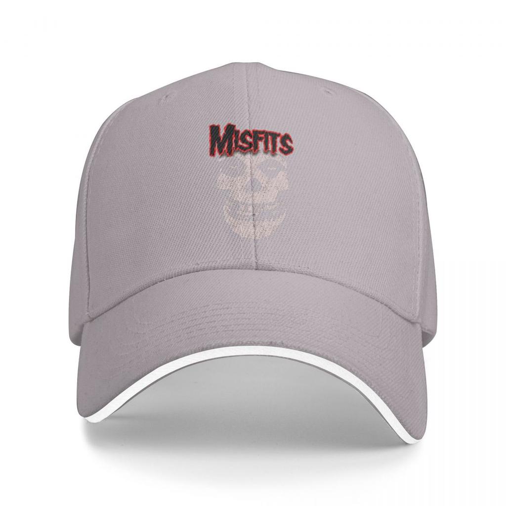 Misfits Rockband Totenkopf Horror Baseballkappen Snapback Baseballmützen Atmungsaktiv Lässig Kappe Outdoor für Männer und Frauen