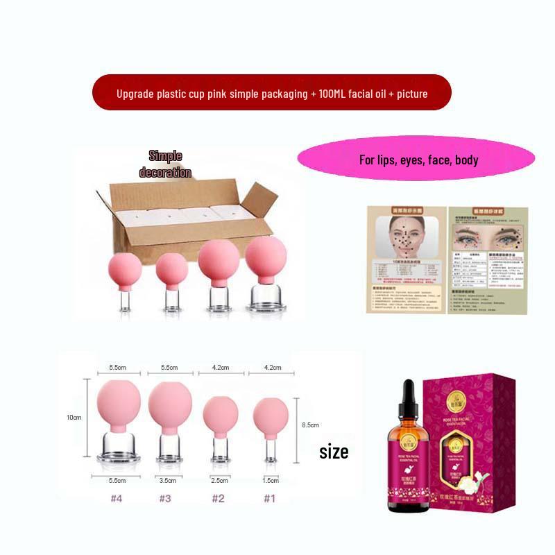 Enhanced Silicone Facial Cupping Set for Skin Lifting and Beauty