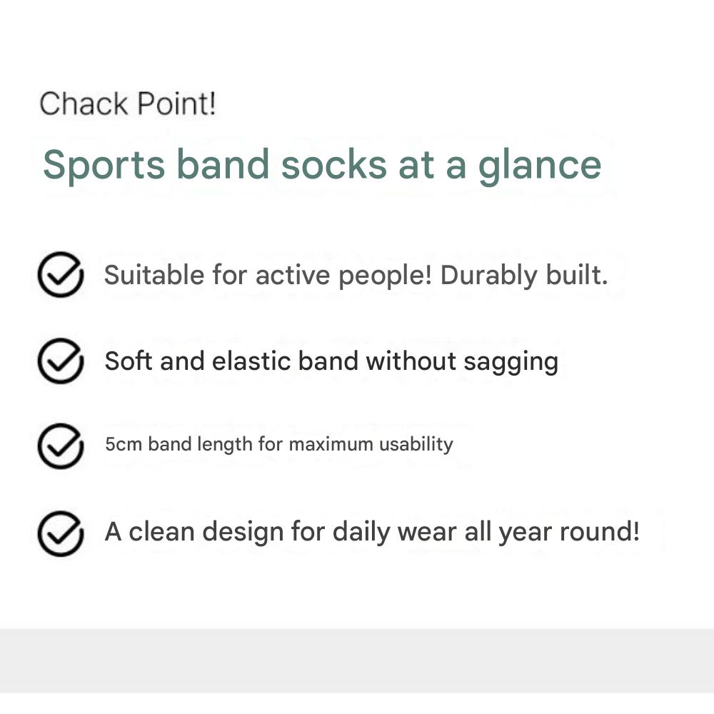 Sockpiens Men's Premium Short-Sleeve Sports Band Socks[7~9.5(US)6.5~9(UK)40~42.5(EU)] 8-Pair Set