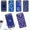 Blue Bandana Case For Xiaomi Redmi Note 14 13 12 11 10 9 15 Pro Plus Redmi 15 10C 12C 13C 15C 14C Cover