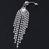 Dusker Navle Mageknapp Bar Vektstang Ringer Rhinestone Kroppspiercing Smykker