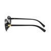 New Elliptical sunglasses For women Fashion Black Small Frame Sun Glasses Female Retro Clear Lenses Eyewear Lady Trendy UV400
